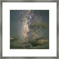 Milky Way Above The Cape Romano Dome House Framed Print