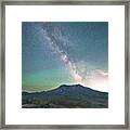 Milky Way In Mt St. Helens Framed Print