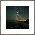 Milky Way Over Acadia Framed Print