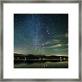 Milky Way Over Canadarago Lake Framed Print