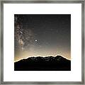 Milky Way Over Timpanogos Framed Print