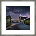 Milky Way Rising Over Ghost Town Framed Print