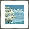 Millennium Of Sailing In Marshall Islands - British Merchant Ship Britannia Framed Print