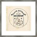 Miller Stewart Bourbon Trade Mark 1876 Framed Print