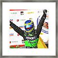 Sebastien Bourdais - Milwaukee Indyfest Abc 250 Podium Winners Framed Print