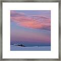 Minimal Landscape In Winter Framed Print