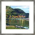Mirror Lake In Woodstock New Hampshire Framed Print