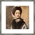 Miss Singleton Framed Print