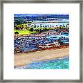 Mission Beach To Downtown San Diego Framed Print