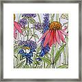Mixed Flowers Framed Print