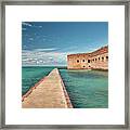Moat Walkway At Fort Jefferson Framed Print