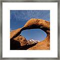 Mobius Arch Alabama Hills California Framed Print
