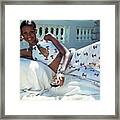 Model Beverly Johnson Wearing Arpeja Framed Print