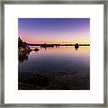 Mono Lake Purple Sunrise Framed Print