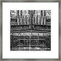 Monochrome-river Lock Gates-chadderton Hall Park-manchester Uk Framed Print