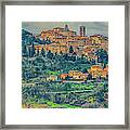 Montepulciano Panorama Framed Print
