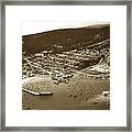 Monterey And Monterey Harbor And The Presidio Of Monterey 1932 Framed Print
