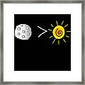 Moon Is Greater Than The Sun Total Solar Eclipse Framed Print