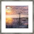 Moon Rise Flight Framed Print