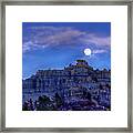 Moon Rise Over Pulpit Rock Framed Print
