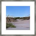 Mooning Morning Dunes Framed Print