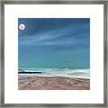 Moonlit Beach Framed Print