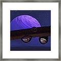 Moonrise On Magor Framed Print