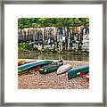 Morning Departure At Buffalo Point Along Painted Bluff Framed Print
