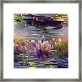 Morning Lilypads Framed Print