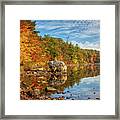 Morning Reflection Of Fall Colors Framed Print