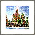 Moscow's Red Jewel Framed Print