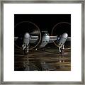 Mosquito Night Engine Run Framed Print