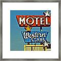 Motel Western Stars Framed Print
