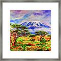 Mount Kilimanjaro Tanzania Framed Print