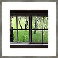 Mountain Cabin Aspen Framed Print