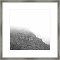 Mountain Fog Panorama Framed Print