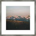 Mountain Glow Austria Framed Print