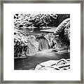 Mountain Icy Stream Framed Print