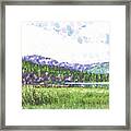 Mountain Meadow Tranquility Framed Print