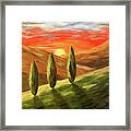 Mountain Sunset Framed Print