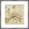 Mountain Systems Of Europe Framed Print