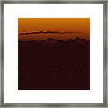 Mountain Valley Sunset Framed Print