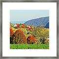 Mountain View From Bolivar Heights Wva Framed Print