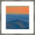 Mountains At Evening Framed Print
