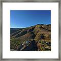 Mountains At The Beach Framed Print