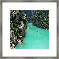 Mouth Of The Verdon River Framed Print