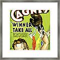 Movie Poster For ''winner Take All'', With James Cagney, 1932 Framed Print