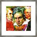 Mozart Beethoven Bach 20140128 Framed Print