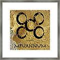Mpuannum Adinkra Symbol Framed Print
