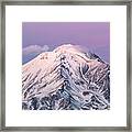 Mt. Shasta Pretty N Pink Framed Print